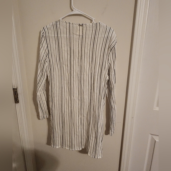 ❤️Billabong White Stripe Cover Up Medium - Picture 4 of 4